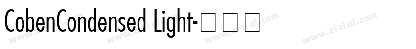 CobenCondensed Light字体转换